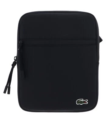 LACOSTE bolso bandolera LCST Flat Crossover Bag M Noir - Imagen 1 de 4