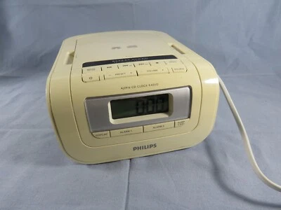 PHILIPS Radiowecker mit CD Player - AJ 3916 CD Clock Radio für Bastler - Bild 1 von 4