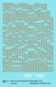 K4 O Scale Decals Pennsylvania Railroad Broadway Ltd Passenger Car Bronze Gold - Picture 1 of 4