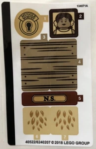 LEGO STICKER SHEET ONLY 75952 NEWT'S CASE OF MAGICAL CREATURES from set New - Picture 1 of 1