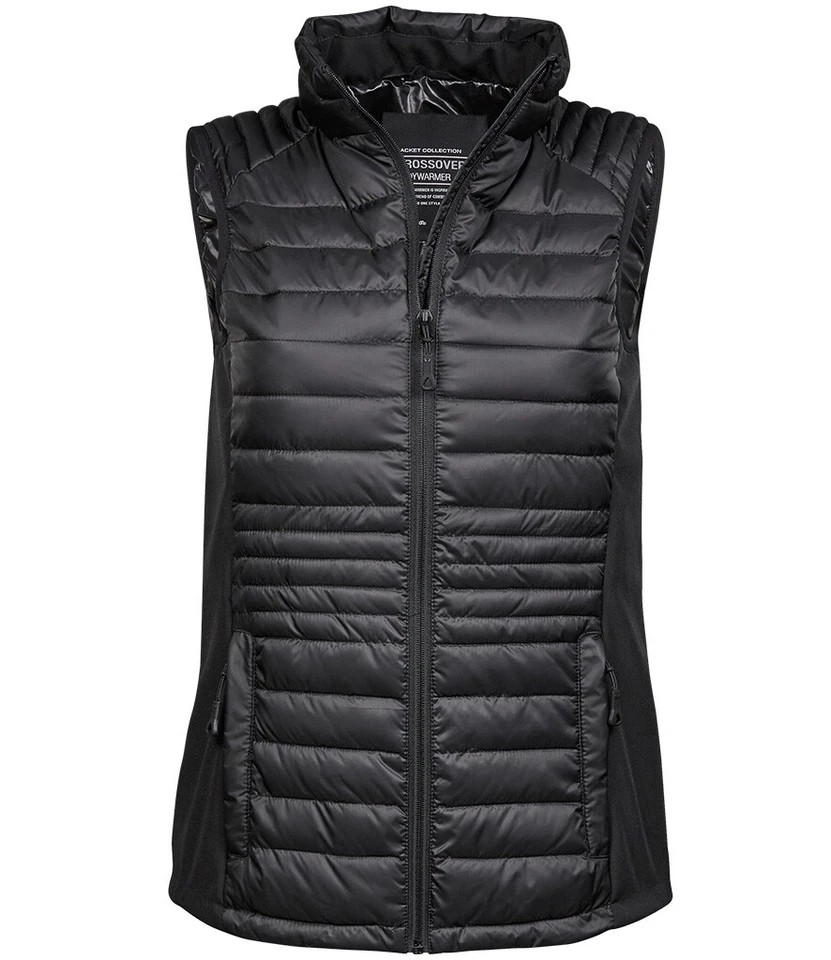 Tee Jays Ladies Womens Crossover Padded Bodywarmer Gilet Vest - Image 1 of 1