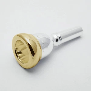 Bach 24K Gold Rim & Cup Large Shank Artisan Bass Trombone Mouthpiece, 1HG, 1.5G - Picture 1 of 5