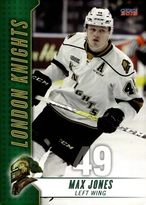 Max Jones - 2017-18 London Knights Team Issued Card #10 - Anaheim Ducks - Image 1 of 2
