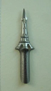 plume TOUR EIFFEL / PENNA TITANIA     /  NIB PENNINI PLUMA FEDER/  argent - Picture 1 of 1