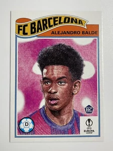 Topps UCL Soccer UEFA Living Set Alejandro Balde Rookie RC FC Barcelona #476 - Bild 1 von 6
