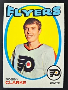 1971-72 Topps #114 Bobby Clarke 2nd Year Philadelphia Flyers**NRMT**CREASE FREE* - Bild 1 von 2