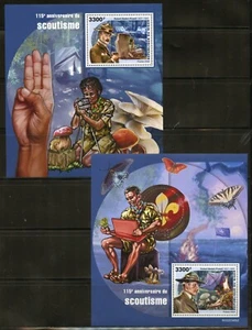 NIGER 2022 110th ANNIVERSARY OF SCOUTING WITH BADEN POWELL SET S/s ON FDCS - Picture 1 of 1