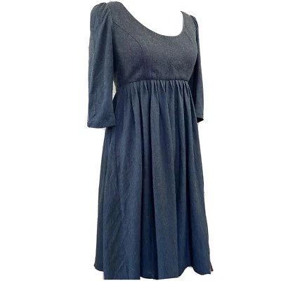 Vestido Phoebe Couture Mujer Lana Tejido Imperio Talla 4 Gris Foto 1 de 4