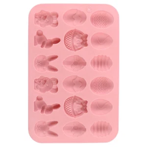 Bunny Egg Chocolate Cookie Biscuit Cake Candy Silicone Baking Mold Mould - Picture 1 of 12