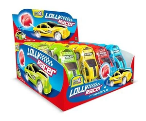 Display Completo Lolly Racer Lolly in Auto Pieghevole con Pipa 24 Pezzi - Foto 1 di 2