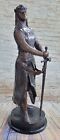 Male Nude Military Warrior Spartan Spear Bronze Statue Sculpture Collector Sale