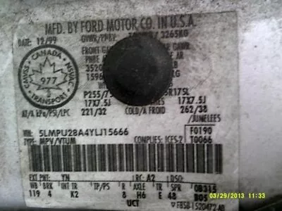 Passenger Side View Mirror Power Memory Fits 00-02 NAVIGATOR 227829 - Image 1 of 4