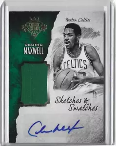 Cedric Maxwell 2016-17 Panini Court Kings Sketches Swatches Jersey /199 Auto - Picture 1 of 2