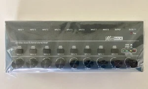 Micromix Mini Mixer di Linea Analogico a 8 Ingressi Stereo/Mono, VU Meter, USB - Foto 1 di 6