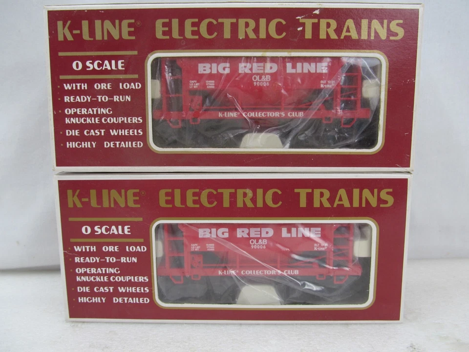K-Line # K90006 1994 KCC Club Big Red Line Ore Car