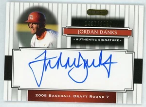 Jordan Danks 2008 Razor Signature Series Auto Rookie Serial #d 436/1499 - Picture 1 of 2