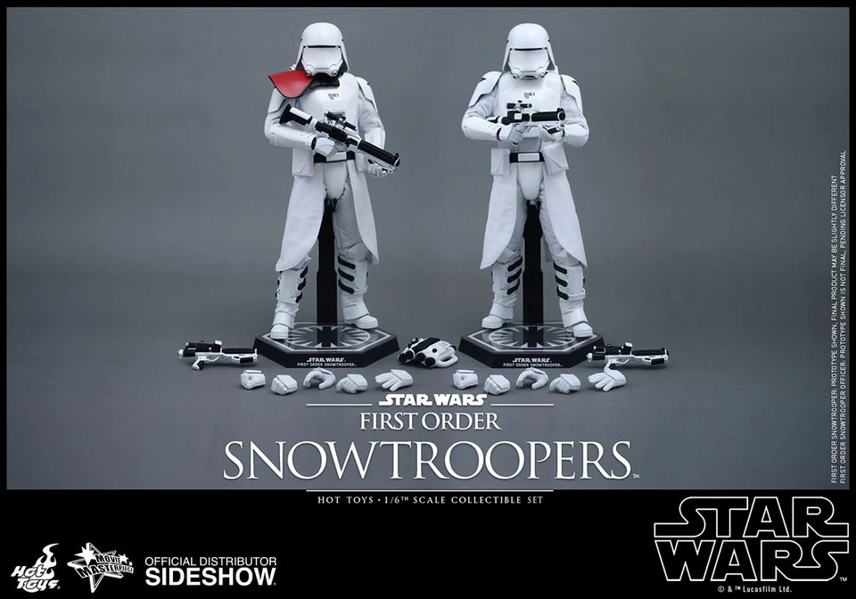 12" Star Wars First Order Snowtrooper 2pk Set Hot Toys 902553 in Stock
