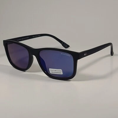 Gafas de sol Tommy Hilfiger MP OM663 rectangulares mate negro azul violeta flash Foto 1 de 4