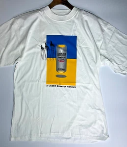 Guinness T Shirt Herren XL Vintage Enigma Draught Lager 1990er Werbeartikel Selten Top - Bild 1 von 7