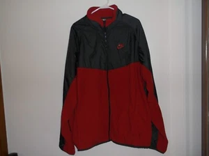 Nike Men Red Reversible  Zip Up Jacket Size 2XLarge RN 56323 CA 05553 - Picture 1 of 7
