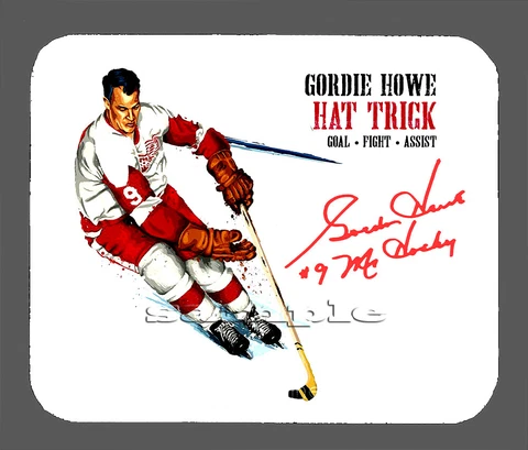 Gordie Howe Detroit Red Wings Facsimile Autographed Mouse Pad Item#7958 Cover