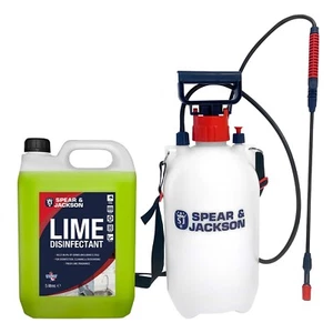 Lime Disinfectant and Cleaner 5 L + 5L Sprayer, Spear & Jackson - Picture 1 of 5