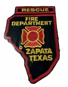 Zapata Texas Feuerwehr Patch TX Feuerwehr Abteilung. Geformte FD - Bild 1 von 4