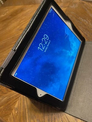 New Roocase Black Leather Dual-View Multi-angel Folio Stand Stylus Apple iPad - Image 1 of 3