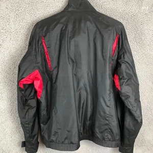 Vintage Wilson Mens Black Red Windbreaker Full Zip Windbreaker Size L Essentials - Picture 1 of 5