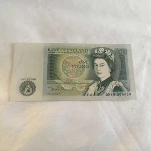 Billete de una libra del Banco de Inglaterra 1970/84. Unc - Imagen 1 de 3