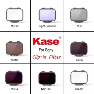 Kase Clip-In CMOS ND1000 ND64 Filter for Sony a7R A7 IV/A7RIII/a9II/a7S Camera - Picture 1 of 24