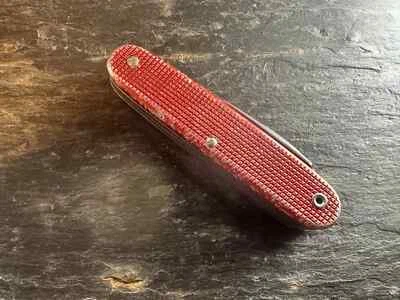 SAK Red Alox WENGER DELEMONT 1963 soldat W-K couteau suisse couteau de soldat 63 - Photo 1/4