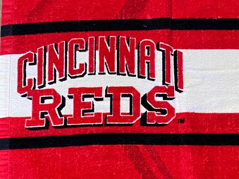 Cincinnati Reds MLB Baseball Beach Towel - 53” x 25” NEW Never Used Cover