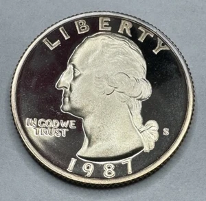1987-S Washington Quarter 25cent **PROOF** Coin from US Mint Proof Set - Picture 1 of 7