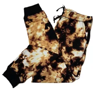 Large Jax LuLaRoe Jogginghose ~ SCHWARZ, BRAUN & HELLBRAUN TIE DYE ~ Größen 14-16; neu mit Etikett - Bild 1 von 4