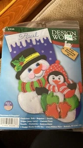 Snowman And Penguins Stocking Kit #5236 - Picture 1 of 2