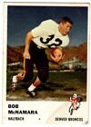 Bob McNamara, Halfback, Denver Broncos,  1961 Fleer, Card No. 146