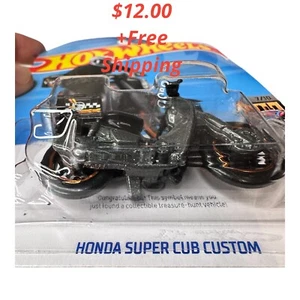 New 2024 Hot Wheels Treasure Hunt Honda Super Cub Custom Motorcycle, #159/250. - Picture 1 of 8