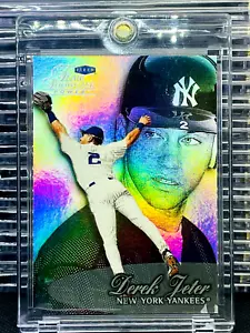 DEREK JETER - Flair Showcase - 90's Refractor Holo - MINT - NEW YORK YANKEES - Picture 1 of 7