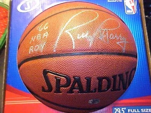 Rick Barry 1966 Rookie of the Year Autographed Spaulding Basketball No COA - Picture 1 of 7