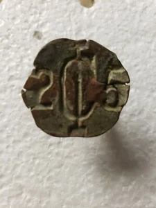 IC25 Round Recessed Vintage Numbered Railroad Steel Nail IC25 - Picture 1 of 5