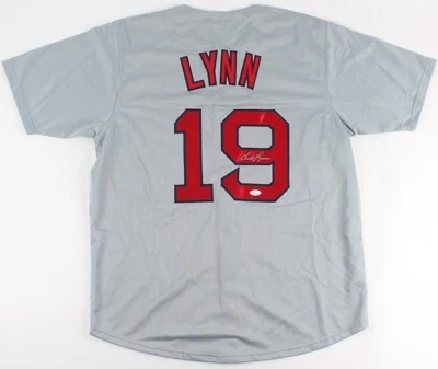 Fred Lynn Signed 1975 Boston Red Sox Jersey (JSA COA) 75 A L Rookie of the Year - Image 1 of 4