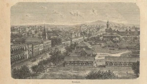 Stampa antica BOMBAY MUMBAI veduta panoramica India 1896 Old Antique Print - Imagen 1 de 1