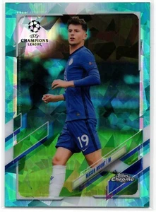 Mason Mount 2020-21 Topps UCL Sapphire no 45 UCL Aqua # /150 Chelsea Man United - Picture 1 of 2