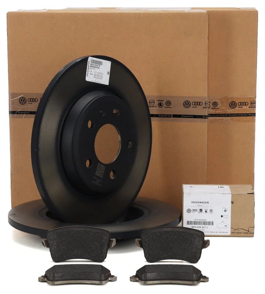 ORIGINAL AUDI Bremsscheiben Ø 300mm + Beläge A4 (B8) A5 (8T 8F) Q5 (8RB) hinten - Bild 1 von 3
