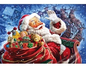 Neu * Here Comes Santa Claus * Wentworth Holzpuzzle 250 Teile - Bild 1 von 9