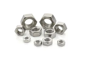 20-500pcs M1.6 M2 M2.5 M3 M4 M5 M6 M8 M10 Stainless Steel Hex Nut Screw Bolt Nut - Picture 1 of 4