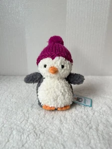 Jellycat Wee Winter Fuchsia Penguin Brand New with Tags - Picture 1 of 13