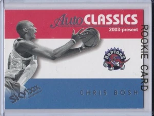 CHRIS BOSH ROOKIE CARD Raptors AUTO CLASSICS RC Basketball 2003/04 Skybox Heat - Picture 1 of 2