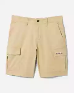 NUEVO Pantalones Cortos Para Hombre Hurley 20" Elastizados Tejidos Carga Caqui Talla 36 - Imagen 1 de 11